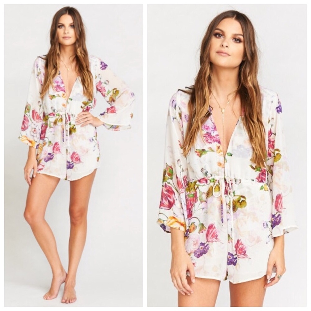 New XS Show Me Your Mumu floral romper